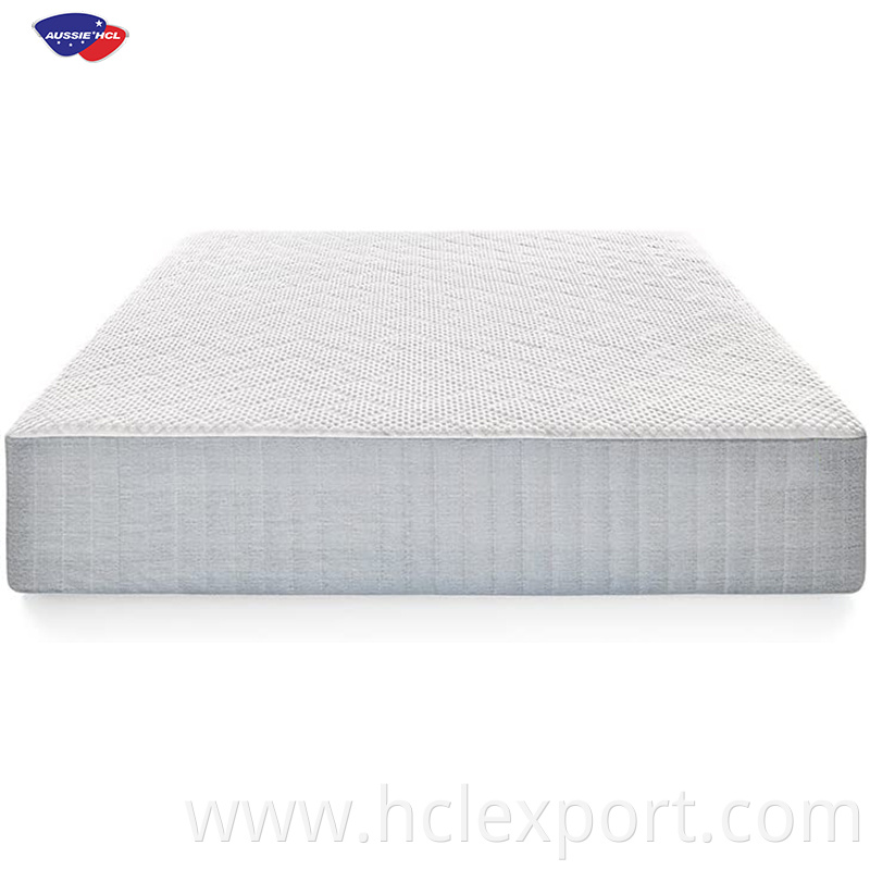 High Density Sponge Natural Latex Silk Fabric Memory Foam Pocket Spring Mattress